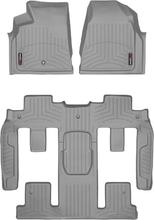 Коврики Weathertech Grey для GMC Acadia (mkI) 2006-2008; Buick Enclave (mkI) 2007-2008 (2 ряд - 2 места)(1 круглое крепление)(1-2-3 ряд)