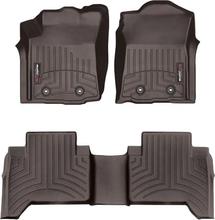 Коврики Weathertech Choco для Toyota Tacoma (mkIII) 2018-2023 (Double Cab)(МКПП)