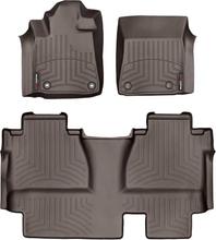 Коврики Weathertech Choco для Toyota Tundra (mkII) 2014-2021 (Double Cab)(без органайзеров под 2 рядом)