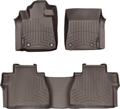 Коврики Weathertech Choco для Toyota Tundra (mkII) 2014-2021 (Double Cab)(с органайзерами под 2 рядом)