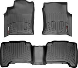 Коврики Weathertech Black для Lexus GX (mkI) 2002-2009; Toyota Land Cruiser Prado (J120) 2002-2009 (без развлекательной системой сзади)