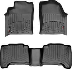 Коврики WeatherTech Black для Lexus GX (mkI) 2002-2009; Toyota Land Cruiser Prado (J120) 2002-2009 (c развлекательной системой сзади)