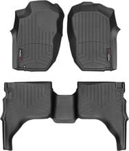 Килимки Weathertech Black для Toyota Tacoma (mkI) 2001-2004 (double cab)(АКПП)