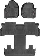 Килимки Weathertech Black для Ford Expedition Max (mkIV) 2018-2020; Lincoln Navigator L (mkIV) 2018→ (2 ряд - 2 місця)(1-2-3 ряд)