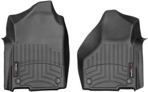 Коврики Weathertech Black для Dodge Ram HD (mkV) 2019→ (Regular Cab)(без PTO)(2 места)(1 ряд)