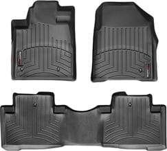 Коврики Weathertech Black для Honda Pilot (mkII) 2008-2015 (1-2 ряд)