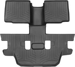 Коврики Weathertech Black для Ford Explorer (mkV) 2010-2019 (2 ряд - 2 мест без консоли)(2-3 ряд)