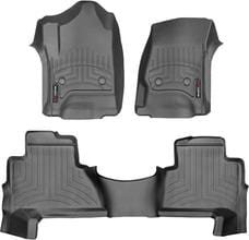 Коврики WeatherTech Black для Cadillac Escalade (mkIV)(1-2 row) 2015→