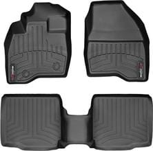 Килимки Weathertech Black для Ford Explorer (mkV) 2015-2016 (2 ряд - 2 місця с консолью)(1-2 ряд)