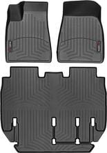 Килимки Weathertech Black для Tesla Model X (mkI) 2016-2020 (5 місць)(1-2 ряд)