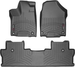 Коврики Weathertech Black для Honda Ridgeline (mkII) 2016→ (1-2 ряд)