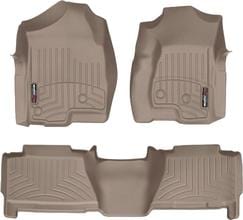 Коврики Weathertech Beige для Cadillac Escalade ESV (mkII) / EXT (mkII); Chevrolet Suburban (mkIX); GMC Yukon XL (mkIX) 2000-2007 (1-2 ряд)