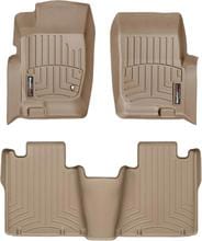 Коврики Weathertech Beige для Ford Explorer (mkIII) 2000-2005; Mercury Mountaineer (mkII) 2002-2005 (2 ряд - 3 места или 2 места без консоли)(1-2 ряд)