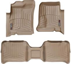 Коврики Weathertech Beige для Dodge Dakota (mkIII) 2005-2011; Mitsubishi Raider (mkI) 2004-2009 (double cab)