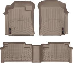 Коврики Weathertech Beige для Toyota Tundra (mkI) 2004-2006 (Access Cab)(АКПП)(1 крепежный крючок)