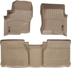 Коврики Weathertech Beige для Nissan Navara (D40) 2004-2008; Suzuki Equator (mkI) 2008-2012 (extended cab)(1 крепление)