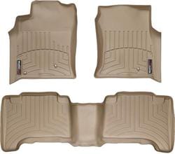 Коврики Weathertech Beige для Lexus GX (mkI) 2002-2009; Toyota Land Cruiser Prado (J120) 2002-2009 (без развлекательной системой сзади)