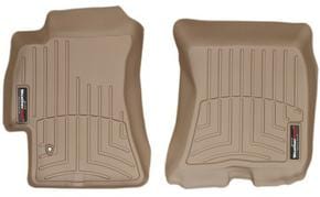 Коврики Weathertech Beige для Subaru Legacy (mkIV) 2003-2009 / Outback (mkIII) 2003-2009 (без сабвуфера под водителем)(1 ряд) - Фото 1