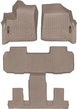 Коврики Weathertech Beige для Buick Enclave (mkII) 2017→ (1-2-3 ряд)