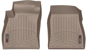 Коврики Weathertech Beige для Nissan Sentra (B17) 2017-2019 (3 крепежных крючка)(1 ряд)