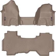 Килимки Weathertech Beige для Dodge Ram (mkV) 2019→ (Quad Cab)(1 ряд - 2 місця) - Фото 1