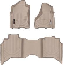 Килимки Weathertech Beige для Dodge Ram 2500HD (mkV) 2019→ (Crew Cab)(1 ряд - 2 місця) - Фото 1