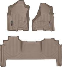 Килимки Weathertech Beige для Dodge Ram 3500HD (mkV) 2019→ (Mega Cab)(1 ряд - 2 місця) - Фото 1