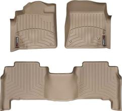 Коврики Weathertech Beige для Toyota Land Cruiser (J200) 2007-2012; Lexus LX (mkIII) 2007-2012 (4 крепежных крючка) - Фото 1