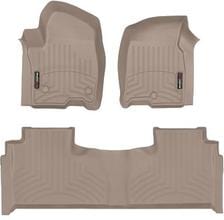 Килимки Weathertech Beige для Cadillac Escalade (mkV); Cherolet Suburban (mkXI) / Tahoe (mkV); GMC Yukon (mkV) 2020→ (1-2 ряд) - Фото 1