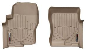 Килимки Weathertech Beige для Nissan Navara (D40) 2008-2015; Suzuki Equator (mkI) 2008-2012 (all cabs)(3 кріплення)(1 ряд) - Фото 1