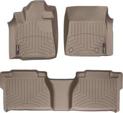 Коврики Weathertech Beige для Toyota Tundra (mkII) 2006-2011 (Double Cab) - Фото 1