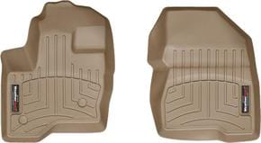 Коврики Weathertech Beige для Ford Flex (mkI) 2008-2019; Lincoln MKT (mkI) 2009-2019 (2 круглых крепления)(1 ряд)