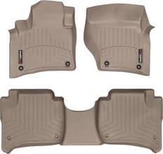 Коврики Weathertech Beige для Volkswagen Touareg (mkII) 2010-2018; Porsche Cayenne (mkII) 2010-2018 (2-х зонный климат) - Фото 1