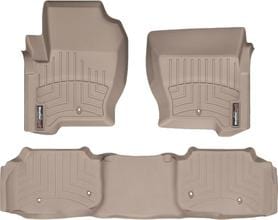 Килимки Weathertech Beige для Land Rover Discovery (mkIV)(L319) 2013-2016 (1-2 ряд)