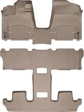 Коврики Weathertech Beige для Nissan Quest (mkIV) 2010-2017 (1 ряд - цельный)(1-2-3 ряд) - Фото 1