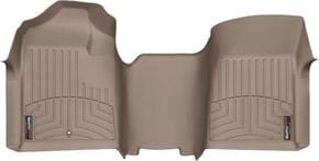 Коврики Weathertech Beige для Chevrolet Silverado (mkII) 2007-2014 (Regular Cab)(без рычага 4x4)(1 ряд - 3 места)