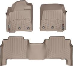 Коврики Weathertech Beige для Toyota Land Cruiser (J200) 2012-2021; Lexus LX (mkIII) 2012-2021 (4 крутящихся крепления)