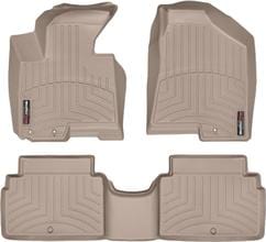 Коврики Weathertech Beige для Kia Sportage (mkIII) 2011-2015; Hyundai ix35 (mkII) 2011-2015 (EU)(3 крепежных крючка)