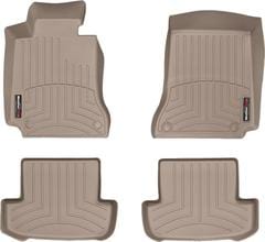 Коврики Weathertech Beige для Mercedes-Benz C-Class (C204) 2012-2015 (купе) / E-Class (C207; A207) 2012-2016 (купе/кабрио)(4 круглых крепления)