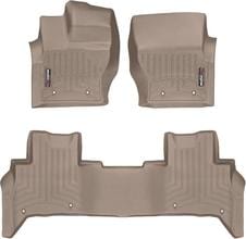 Коврики Weathertech Beige для Land Rover Discovery (mkV)(L462) 2017→ (1-2 ряд) - Фото 1