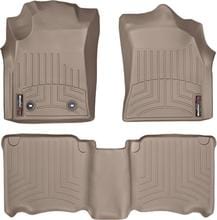 Коврики Weathertech Beige для Toyota Fortuner (mkI) 2012-2015 (МКПП)(2 крутящихся крепления) - Фото 1