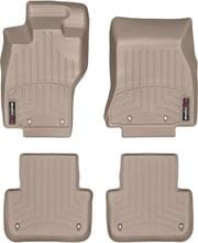 Коврики Weathertech Beige для Jaguar XF (X250) 2013-2015 (полный привод)(8 крепежных крючка)