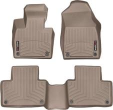 Коврики Weathertech Beige для Volvo XC90 (mkII) 2015-2023 (не PHEV)(1-2 ряд) - Фото 1