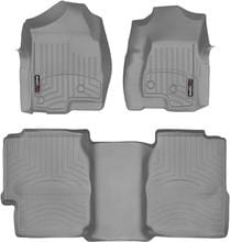 Килимки Weathertech Grey для Chevrolet Silverado (mkI) 1999-2007 (Extended Cab)(без важеля 4x4)(без сховища під 2 поряд) - Фото 1