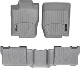 Коврики Weathertech Grey для Mercedes-Benz ML-Class (W164) 2005-2011 / GL-Class (X164) 2006-2012 (короткий подъем у ног пассажира)(1-2 ряд) - Фото 1