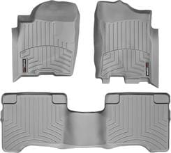 Коврики Weathertech Grey для Infiniti QX56 (mkI) 2004-2008; Nissan Armada (mkI) 2003-2008 (1 крепежный крючок)(1-2 ряд)