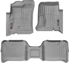 Коврики Weathertech Grey для Dodge Dakota (mkIII) 2005-2011; Mitsubishi Raider (mkI) 2004-2009 (double cab)