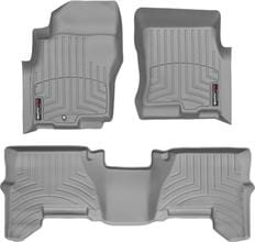 Коврики Weathertech Grey для Nissan Pathfinder (R51) 2004-2008 (USA) / Xterra (N50) 2005-2008 (USA)(1 крепление)(1-2 ряд) - Фото 1