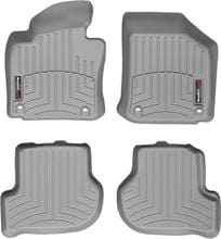 Коврики Weathertech Grey для Volkswagen Golf (mkV) 2003-2010 / (mkVI) 2008-2014 / Jetta (mkV) 2005-2010 / Scirocco (mkIII) 2008-2017; Skoda Octavia (mkII) 2004-2013 (АКПП)(4 овальных крепления)