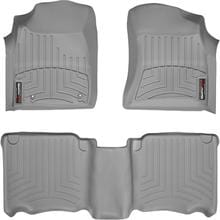 Коврики Weathertech Grey для Toyota Fortuner (mkI) 2004-2012 (2 крепежных крючка)